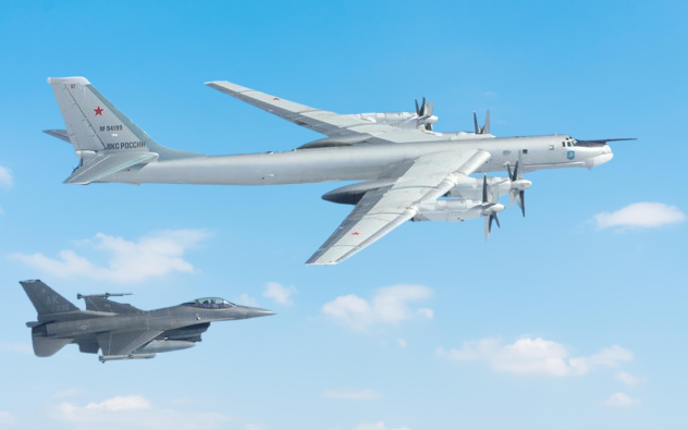 F16 -intercepting Russian Aircraft